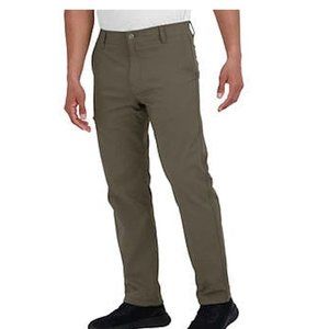 NWT Gerry Men's Venture Fleece Lined Stretch Comfort Pant Green 36x32 $70 JK074